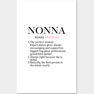 Nonna Definition Posters and Art